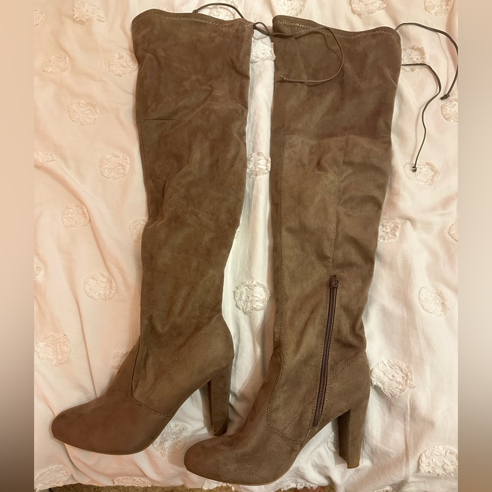 Brown Knee High Boots
